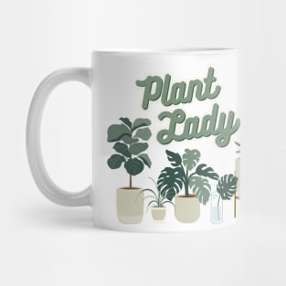 Plant Lady planting happiness with house plants Mug